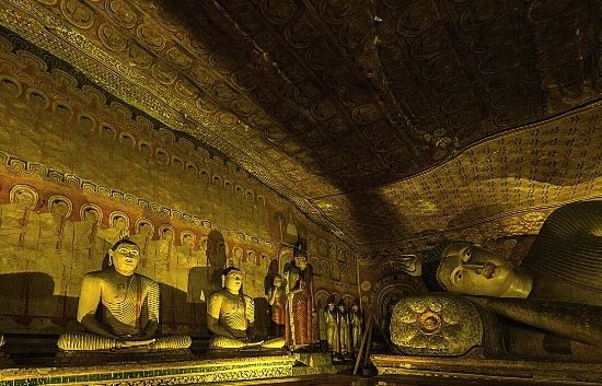 Explore the intricate murals and statues of the Dambulla Cave Temple, a highlight of Sri Lanka's cultural heritage.